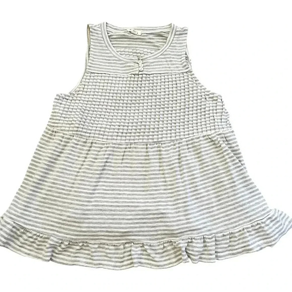 POL Tops - POL• Gray and White Stripped Wool Blend Tank Top Size Small